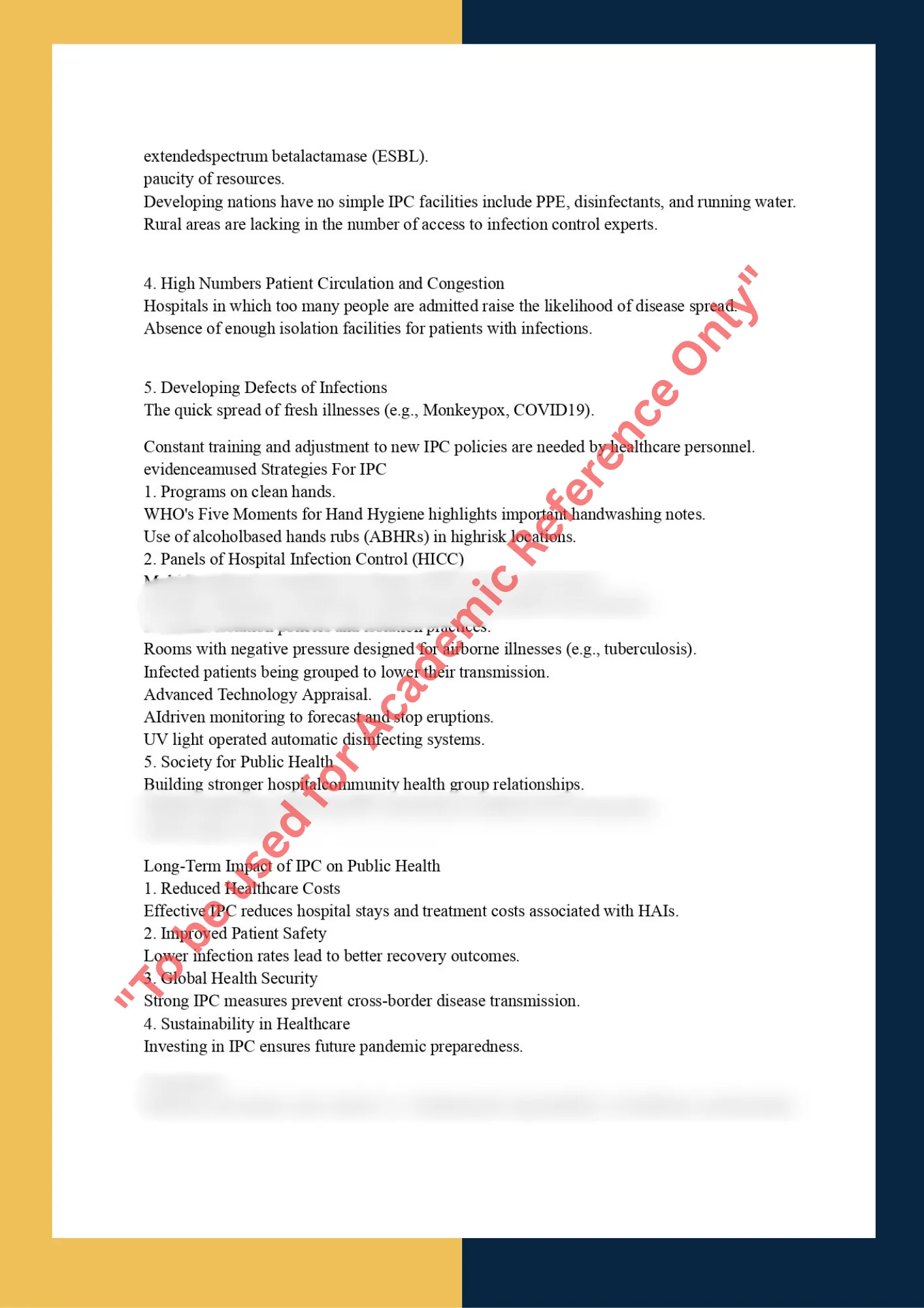 Assignment Sample On PUBH 560 – Epidemiology and Infectious Disease Control 2